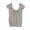 Grey - pinkgray, variant on Charlotte Womens Heathered Wide V-Neck Ruched Embellished T-Shirt, Grey, X-Small