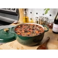 thumbnail image 4 of Lodge Cast Iron 6QT Emerald Enamel Dutch Oven with Gold Knob, 4 of 7