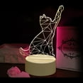 thumbnail image 3 of Xihbxyly Luz Nocturna Acrílica de San Valentín, Lámpara Led con Alimentación Usb, Diseño con Efecto de Visión 3D, Decoración Elegante para El Hogar, Idea de Regalo Ideal, Base de Abs, Grosor de 4 Mm,, 3 of 6