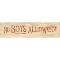 thumbnail image 3 of Marrott, Stephanie 24x9 Black Modern Framed Museum Art Print Titled - No Boys Allowed, 3 of 5