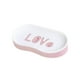 thumbnail image 1 of EeaseMX Jabonera de doble capa, sin perforaciones, para pared, para baño (rosa), 1 of 7