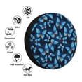 thumbnail image 4 of Fotbe Blue Butterfly Funda de Llanta de Repuesto con Estampado, Engrosada, Ajuste Universal para Jeep, Remolque, RV, SUV, Camión-16 inch, 4 of 6