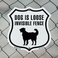 thumbnail image 5 of Dog Is Loose Invisible Fence (2 Pack) 18 inch X 18 inch Shield Shaped Commercial Grade Plastic Signs Weather Resistant Made in the USA, 5 of 6