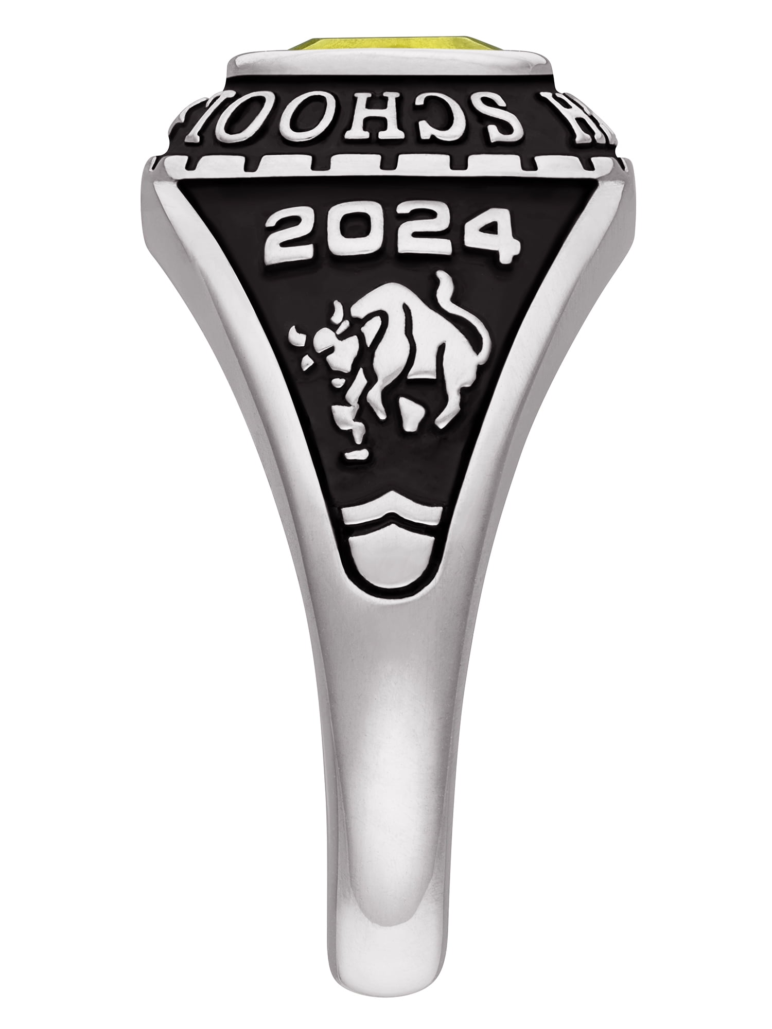 Order Now for 2025 Graduation, Freestyle 10K White Gold Women's Classic Petite Birthstone Class Ring, Personalized, High School or College Graduation