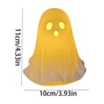 thumbnail image 3 of Glowing Halloween Ghost Ornament, Resin Spooky Indoor Home Decor, Led Ghost Figurine for Shelf Windowsill Party, Glow In The Dark Decorative Ghost Lamp, 3 of 7
