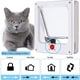 thumbnail image 3 of Puerta para mascotas con entrada de pared, solapa para gatos con imán de 4 direcciones, puerta para mascotas para gatos y perros pequeños, puerta para gatos con túnel (blanco), 3 of 5