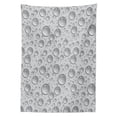 thumbnail image 3 of Ambesonne Grey Tablecloth Rectangular Table Cover, Waterdrops Monochrome, 60"x84", Grey, 3 of 4