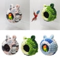 thumbnail image 2 of Plush Bird Nest Parrots Nest House Hanging Perch Small Bird Cage Accessories, 2 of 14