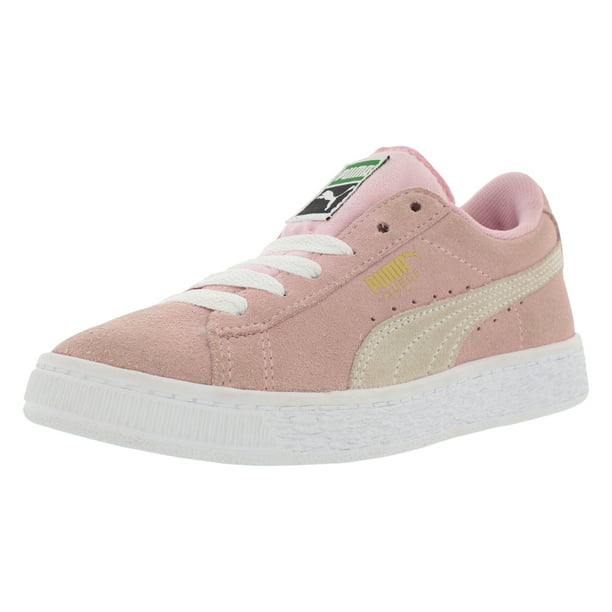 Afvoer breedtegraad Uitgang Puma Suede PS Little Kids Shoes Pink Lady/White/ P.T Gold 360757-30 -  Walmart.com
