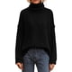 thumbnail image 1 of Suéter de Cuello Alto de Manga Larga PRETTYGARDEN Negro XL, 1 of 7