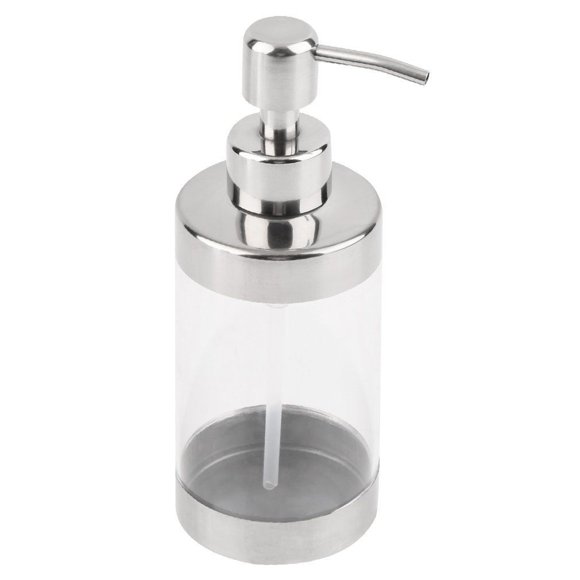 Superior Tainless Steel Press Soap Dispenser Liquid Hand Washing Shampoo Pump KTV (Color: transparent)