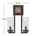 thumbnail image 5 of Hinkley Lighting - Two Light Wall Mount - Sawyer - 2 Light Small Outdoor Wall, 5 of 5