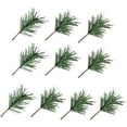 thumbnail image 1 of 10pcs Artificial Pine Branches Fir Branches Fake Fir Branches Beautify Garden Decor7*5CM, 1 of 5