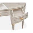 thumbnail image 4 of St. Charles Vanity Desk with Glass Top - Dove Gray, 4 of 6