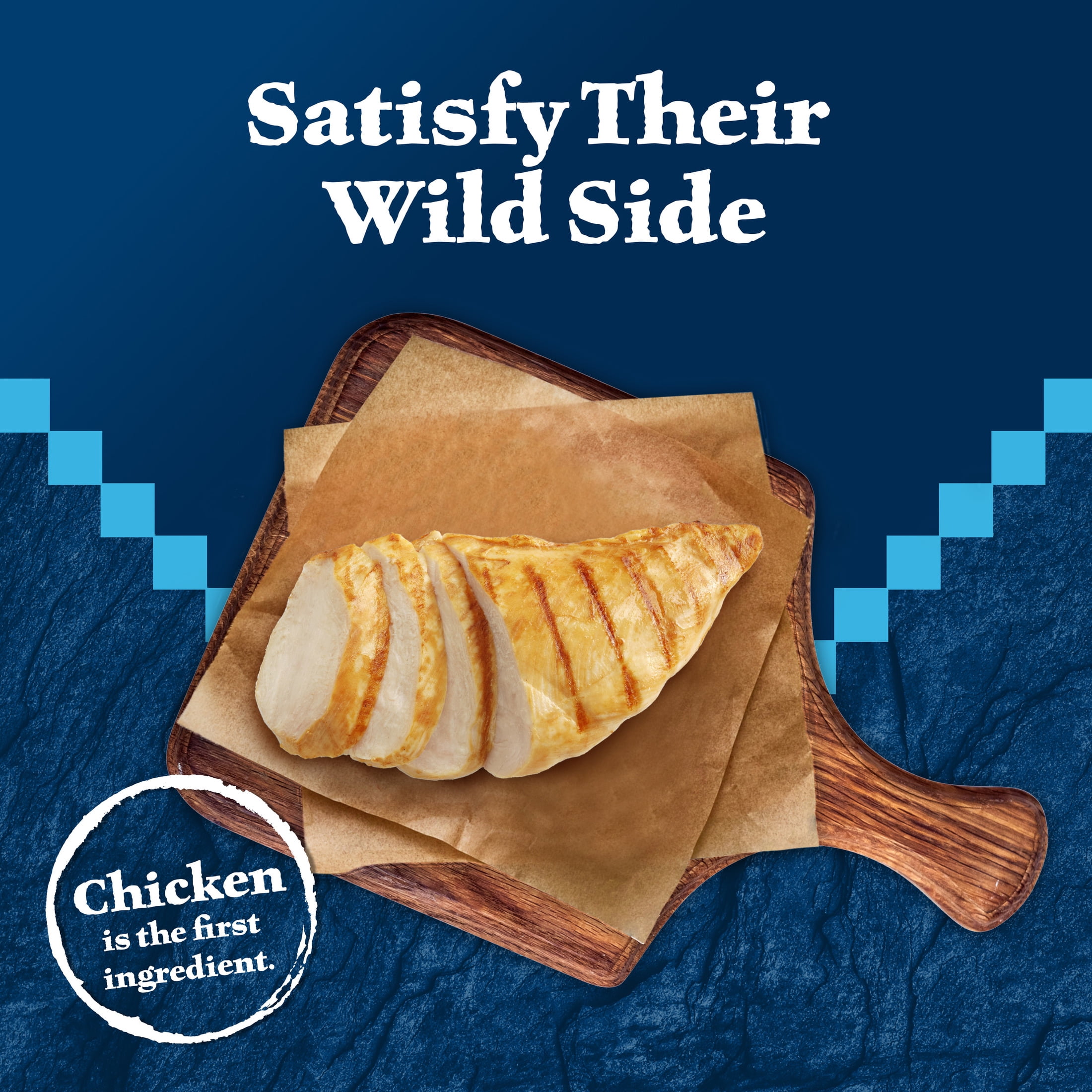 (4 pack) Blue Buffalo Wilderness High Protein Natural Crunchy Cat Treats, Tasty Chicken, 2-oz. Bag
