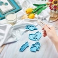 thumbnail image 5 of Milue 4 Pcs Valentine's Day Keychain UV Crystal Epoxy Mold Ornaments Pendant Resin Silicone Mould DIY Crafts Jewelry Mold, 5 of 10