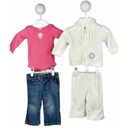 

Pre-Owned My Little Outfit Long Sleeve Onesie Sweatshirt Jeans and Sweatpants 3-6 Months