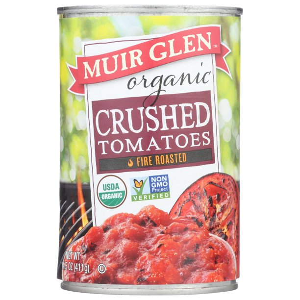 Muir Glen Fire Roasted Crushed Tomatoes Tomato, 14.5 Oz