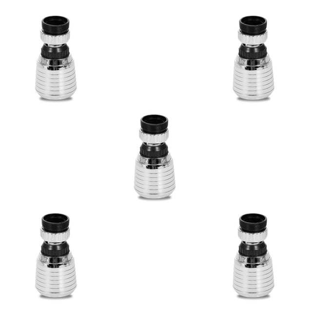 fastboy LED Lighting Water Faucet Aerator RGB Color Changing Light Tap Shower Sprayer Coating Luminous Replacement Nozzle No.02 5Set