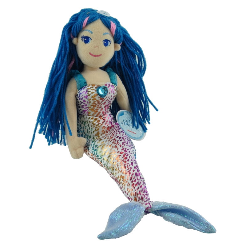 NEW SEA SPARKLES 10" Melody the MERMAID Rag Doll Plush Cuddly Soft Toy by AURORA 