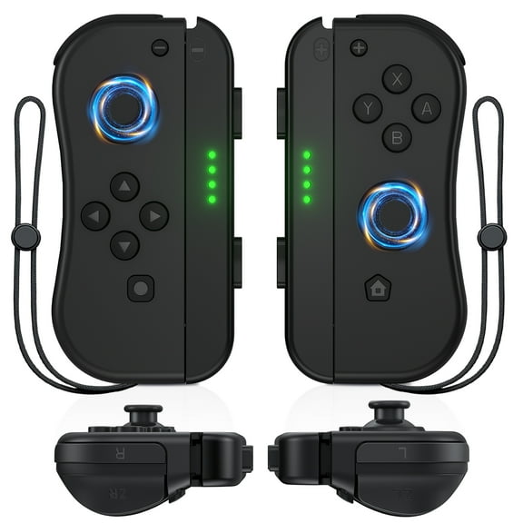 Bonacell  Joypad (L/R) Controller for Nintendo Switch Controller Wireless Controllers, Replacement for Switch Joy-cons Support Dual Vibration/6-Axis Gyro/Wake-up(Black)