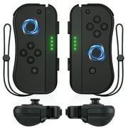 Bonacell Joypad (L/R) Controller for Nintendo Switch Controller Wireless Controllers, Replacement for Switch Joy-cons Support Dual Vibration/6-Axis Gyro/Wake-up(Black)