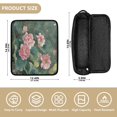 thumbnail image 4 of Hair Tool Organizer Bag with Heat Resistant Mat Removable Travel Storage Case for Hot Air Brushes Curling Irons Blossoming Lotus, 4 of 8