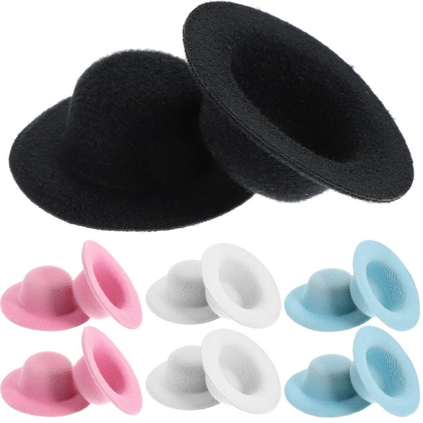 20 piezas sombrero pequeño Festival Mini sombrero de muñeco de nieve tapas pequeñas sombreros de fiesta para DIY para muñecas