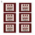 thumbnail image 2 of Christmas Holiday Placemats Set of 6, Santa Clause Reindeer Vintage Style Snowflake Heat-Resistant Washable Table Place Mats for Kitchen Dining Table Decoration, 2 of 8
