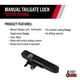 thumbnail image 3 of Cerradura de portón trasero Pop & Lock PL5400 negra manual para Toyota Tacoma, 3 of 7