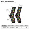 thumbnail image 2 of Balery Monster Car Calcetas Largas con Estampado para Hombre y Mujer – Suaves y Transpirables, Talla Única (US 5-11), 2 of 6