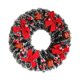 thumbnail image 3 of Corona colgante,Corona navideña para puerta delantera,corona artificial,Corona colgante para decoración navideña de puerta y ventana,Corona de Navidad Corona de Navidad de invierno Macarena Corona colgante, 3 of 8