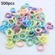 thumbnail image 4 of 100/300/500 Uds. Bandas elásticas coloridas para el cabello para niñas, coleteros para sujetar el cabello, bandas de goma, accesorios para el cabello, bandas para niñas, 4 of 5