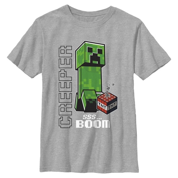 Boys Minecraft Creeper SS… Boom T Shirt