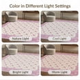 thumbnail image 7 of ODIKA 8'x10' Washable Area Rug Dusty Lilac Rose Pink Trellis Garden Scroll Medallion Border for King Size Bedroom Under Bed, Master Suite, Non-Shedding, Easy Care, 7 of 7