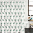 thumbnail image 2 of Green Palm Trees Shower Curtain, Waterproof Shower Curtains for Bathroom, Country Summer Botanical Tropical Plants Washable Fabric Bathtub Curtain Set Bath Decor with 12 Hooks 72"x78", 2 of 8