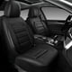 thumbnail image 2 of Fundas de cuero para asientos delanteros CAR PASS, 2 piezas, negras, 2 of 9
