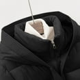 thumbnail image 5 of 2025 Winter Down Jacket for Women Lightweight Hooded Long Sleeve Full Zip Quilted Puffer Coat with Belt and Pockets, 5 of 9