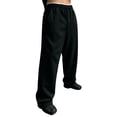 thumbnail image 2 of IAJDKMEK Men's Fleece Lined Jogger Sweatpants - Elastic Drawstring, Casual Sweatpants for Men, Trendy Pants for Street and Sports, 2 of 9