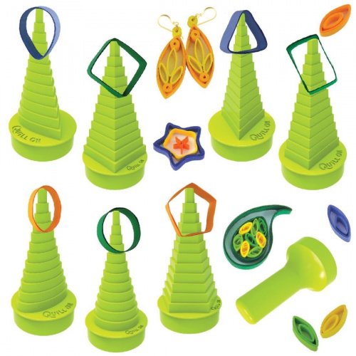 Ultimate Border Buddy & Quilling Tool With 7 Shape Towers For Making Paper Quilling Shapes & Designs