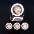 thumbnail image 3 of Handheld Magnification Mirrors,LED Lighted Travel Makeup Dual Sided Vanity Mirror LED Lighted Travel Makeup Mirror Elevated Design, 3 of 5