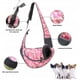 thumbnail image 3 of Arnés para perros, bolsa para colgar en la parte delantera, bolso para cachorros de gato, viaje de malla transpirable, adecuado para perros pequeños y medianos y bolsas de hombro para gatos (camuflaje rojo, S) ER, 3 of 5