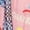 Pink, variant on Lantern sleeve abstract art cotton and linen print tie-waist dress