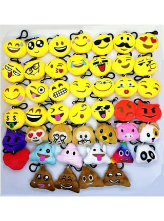 BESTZY 30 pcs Mini Porte clé Emoji,Smileys Keychain Mignon Emoji