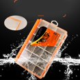 thumbnail image 3 of 1pc Fishing Tackle Box, Organizer with Removable Dividers, Sealed Lure Box and Terminal Tackle Storage, 3 of 6