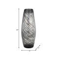 thumbnail image 5 of Glam Glass Vase - Tall Modern Decorative Centerpiece for Home, Office & Living Room - Elegant Accent for Flowers & Pampas Grass - 20" Black, 5 of 13