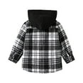 thumbnail image 4 of CAICJ98 Baby Toddler Boys Long Sleeve Shirt Flannel Plaid Shirts Button Down Shirts for Boys Jacket Top Outfit Fall Winter Clothes (Grey,3-4 Years), 4 of 7