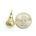 thumbnail image 4 of New 14k yellow gold 3D hollow buddha buda buddah pendant charm fine jewelry 1.6g, 4 of 12