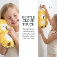 thumbnail image 6 of Unique Bargains Cute Owl Chenille Hanging Hand Towels Yellow 11" x 9", 6 of 7
