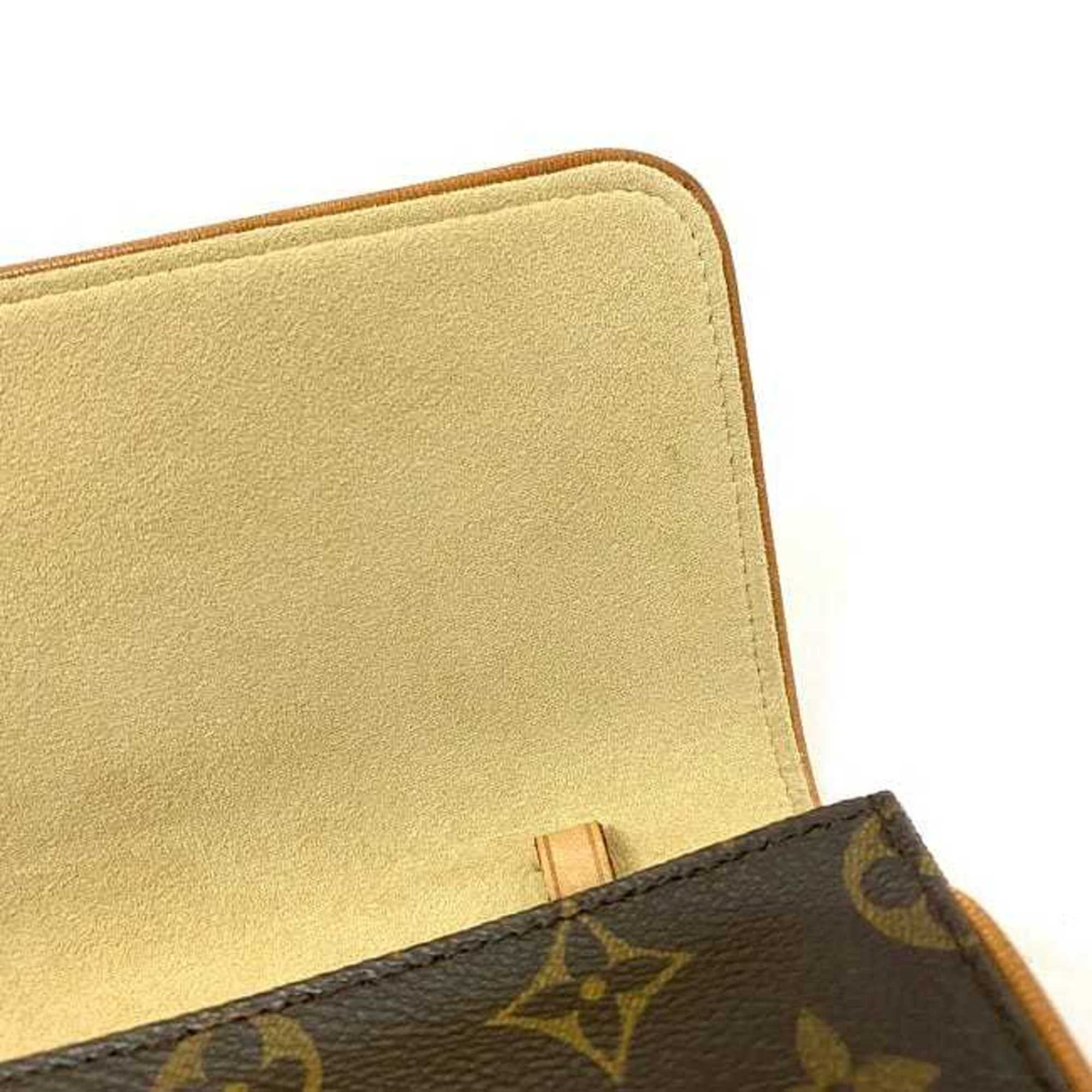 LOUIS VUITTON POCHETTE PLIANTE Vintage Clutch Bag Purse Monogram M51805  Brown